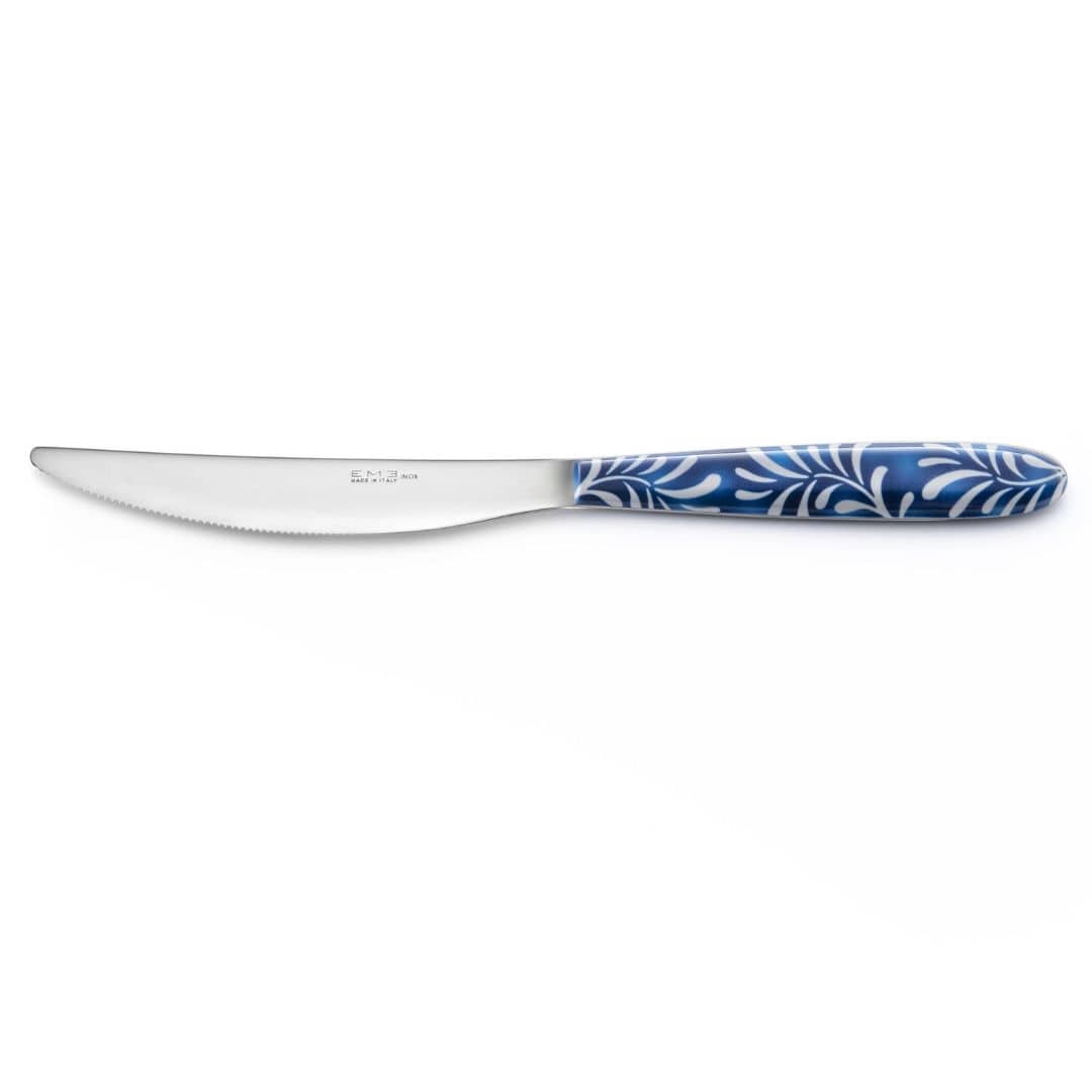 Coltello tavola vero mediterraneo blu